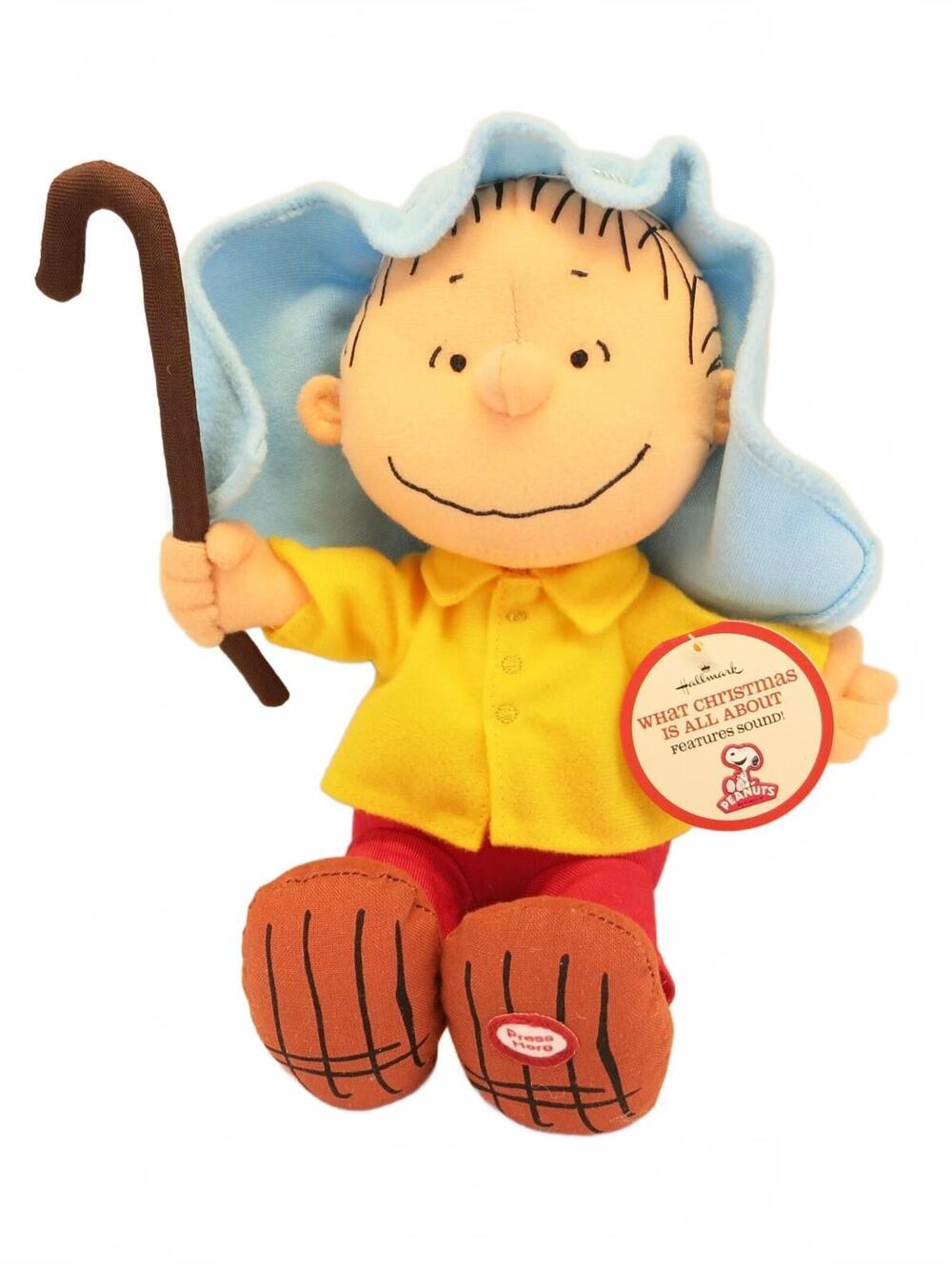 Hallmark Peanuts Linus Shepherd What Christmas Is All About Charlie Brown Plush